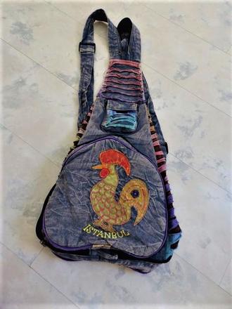 Plátenná hand made torba na plece,