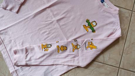 Tričko s dlhým rukávom garfield, h&m,m