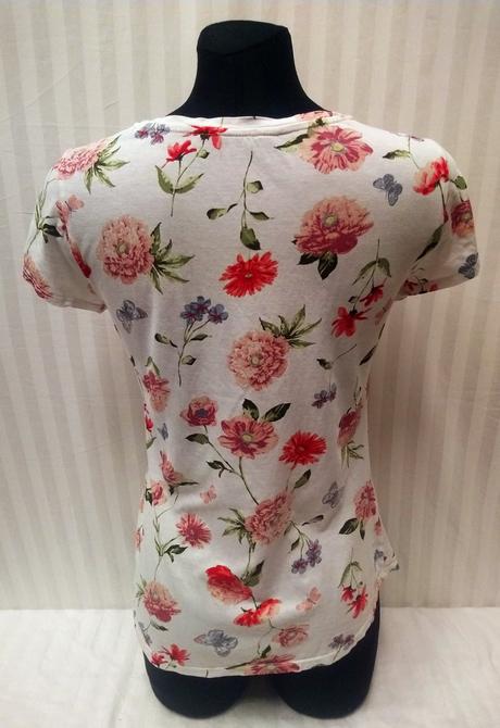 Biele tričko s farebným motívom, h&m, 158-164 cm, h&m,164