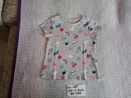 Dievčenské tričko s krátkym rukávom zn.f&f veľ.2-3, f&f,92