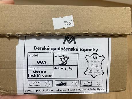 Chlapčenské spoločenské topánky 37, 37