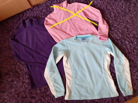 Balík 2 ks flísových mikín veľ. s, s