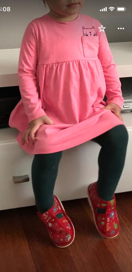 Ružové šaty s mačičkou s dlhým rukávom, mothercare,86