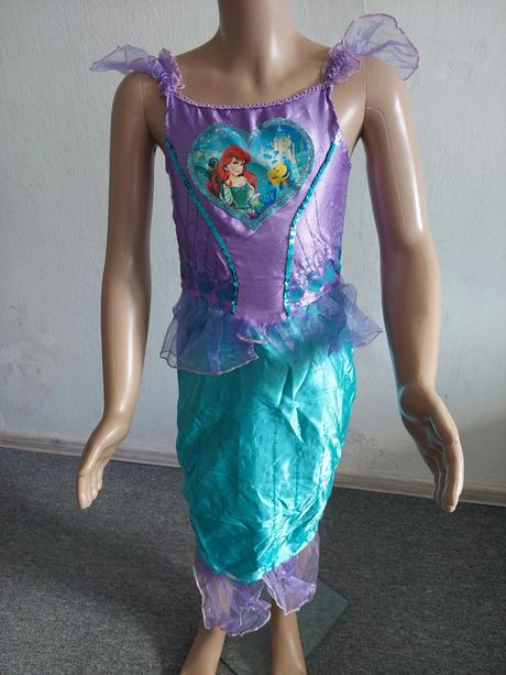 Ariela morská panna karnevalové šaty veľ.128,