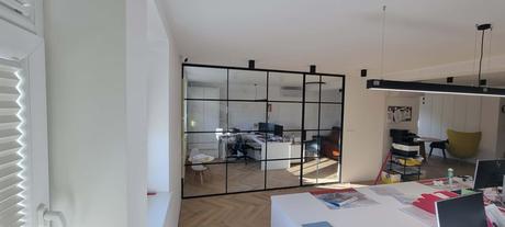 Industriálne loft dvere na mieru kov sklo,