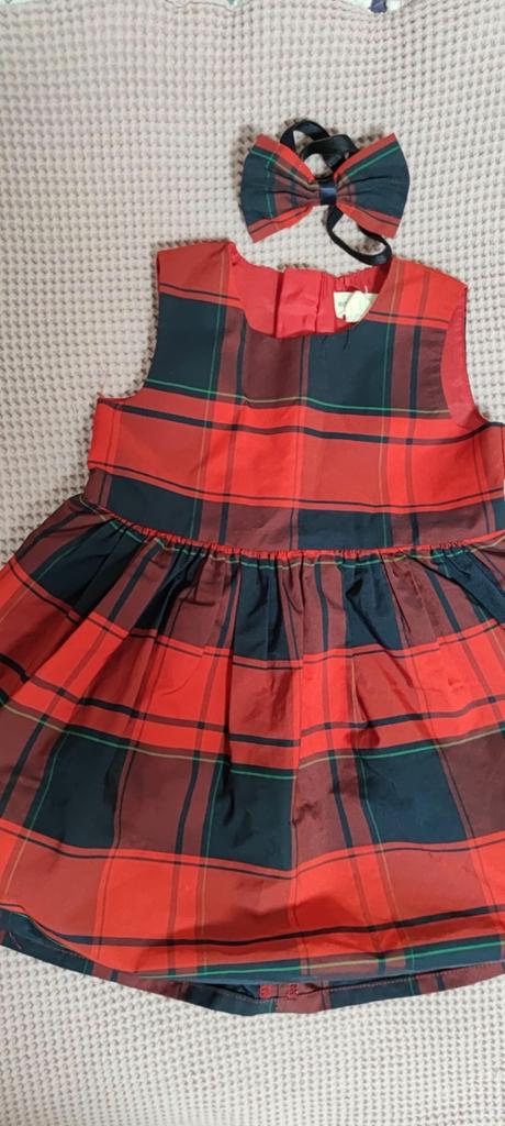 Kockované šaty s čelenkou, lindex,80