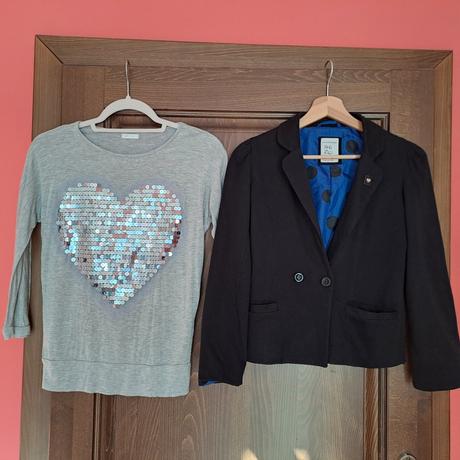 Sako, bolerko, tričká s dlhým rukávom, 146