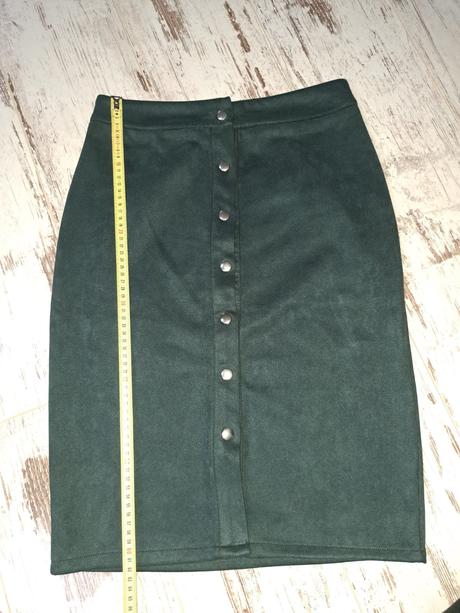 Zelena midi sukňa, gate,36