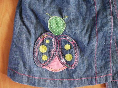 Riflový kabátik s lienkami, next,92