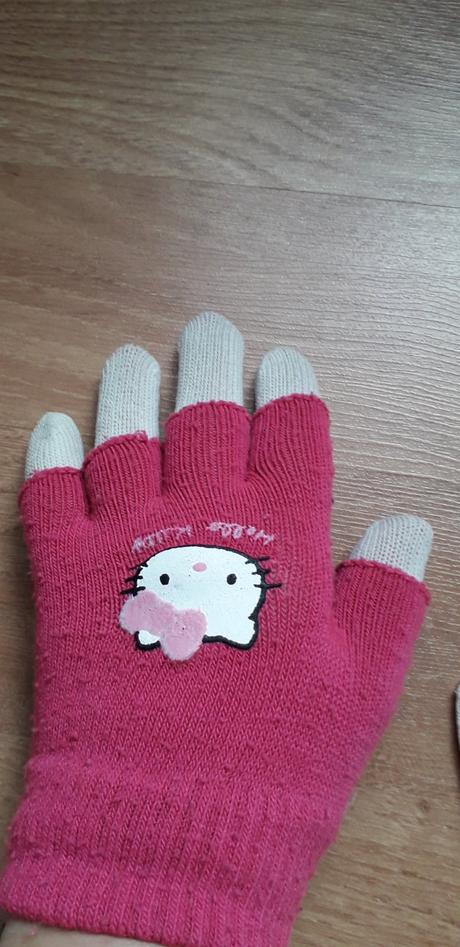 Rukavice hello kitty 6-12 rokov, c&a,122