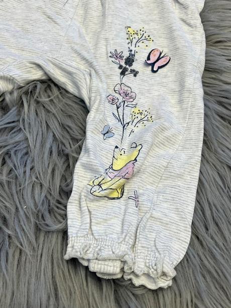 Dievčenský letný overal s motýľmi pásikavý  (68), disney,68