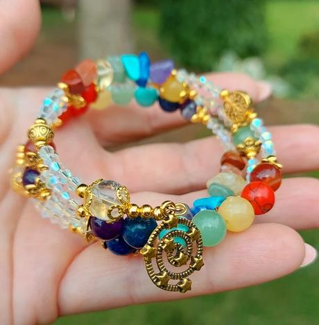 Čakrový náramok z minerálov - v harmónii, 