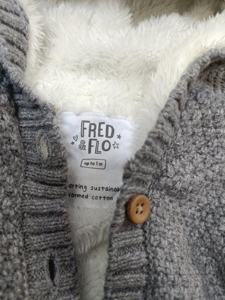 Šedý pletený overal fred&flo 56, 56