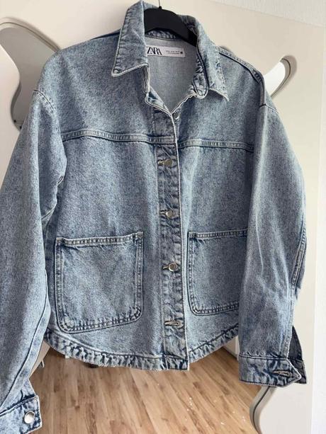 Oversized denimova bunda zara xs, zara,34 - xs