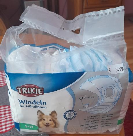 Plienky pre psa (fenu) s-m, 