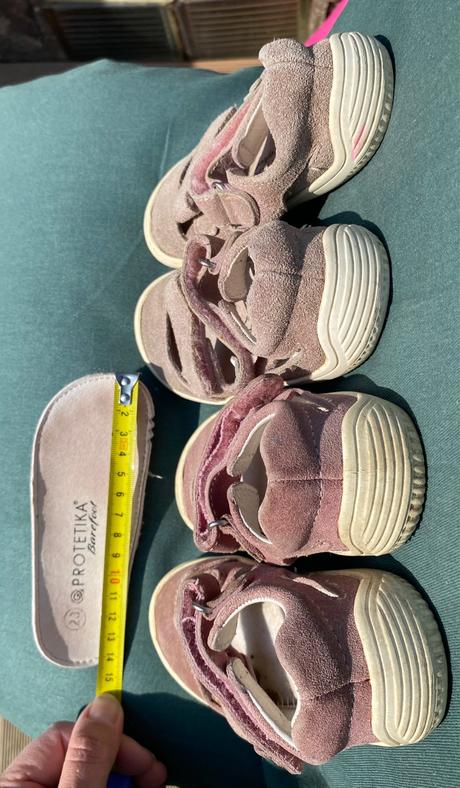 Sandálky kožené barefoot, protetika,23