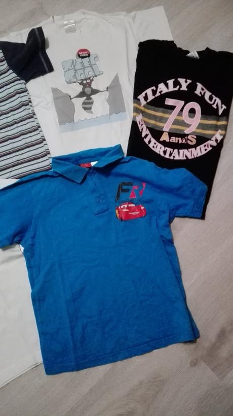 Balík letných tričiek vel. 134, 122–134