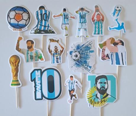 Tortový zápich futbal messi (15ks), 