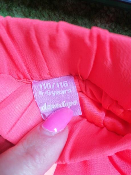 Oranžovo neónová sukňa, dopodopo,116