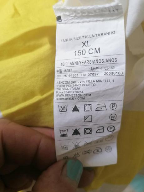 Bavlnená sukňa 12y, benetton,152