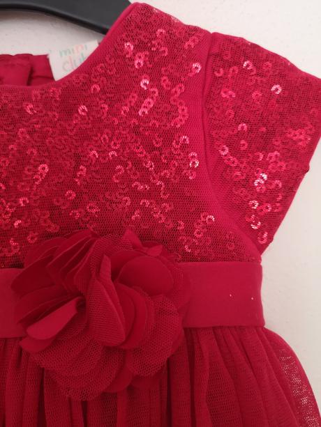 Červené tylové šaty, veľkosť 68, 68