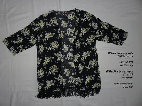 Blúzka bez zapínania, nutmeg,134