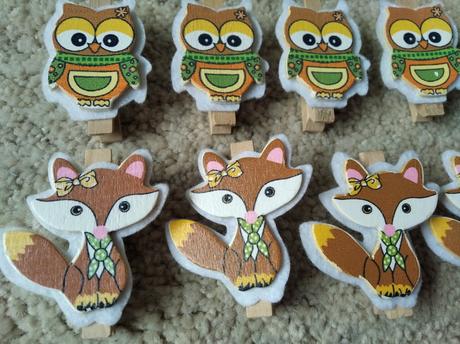 Rôzne malé štipčeky,