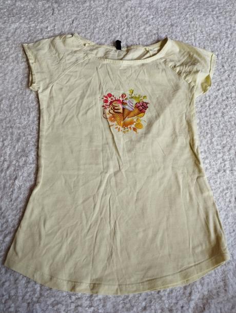 Žlté zmrzlinove tričko, sinsay,xs