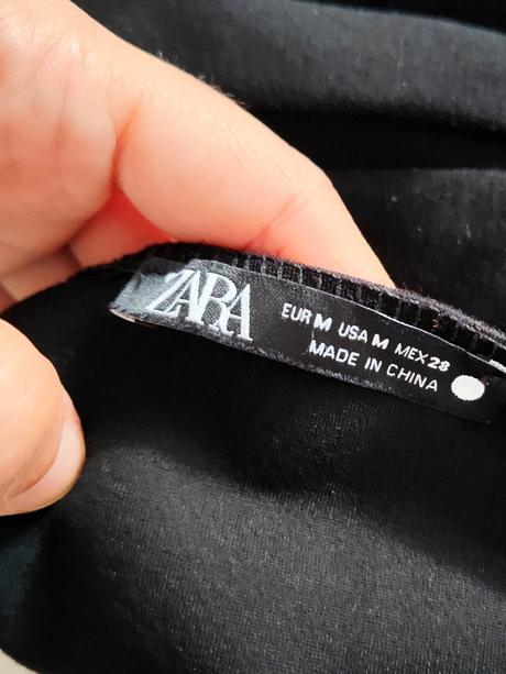 Čierny crop top zara, zara,m