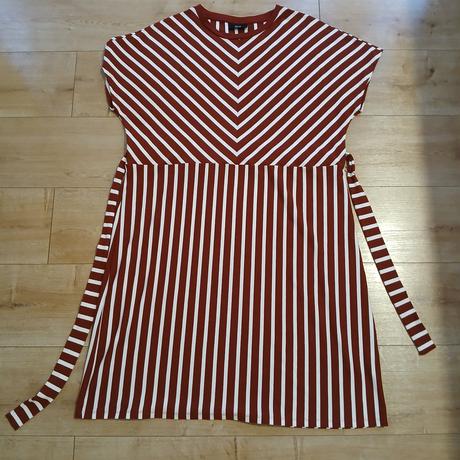 Pásikavé úpletové šaty s opaskom, c&a,l