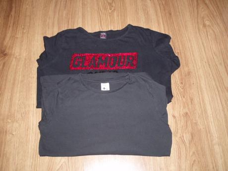 Dievčenské tričko čierne, c&a,146