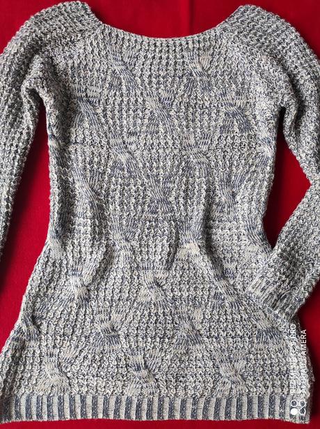 Pulóver predĺžený melírovaný veľ. xs - s, s