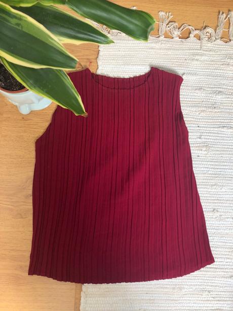 Bordové elegantné tričko, zara,s