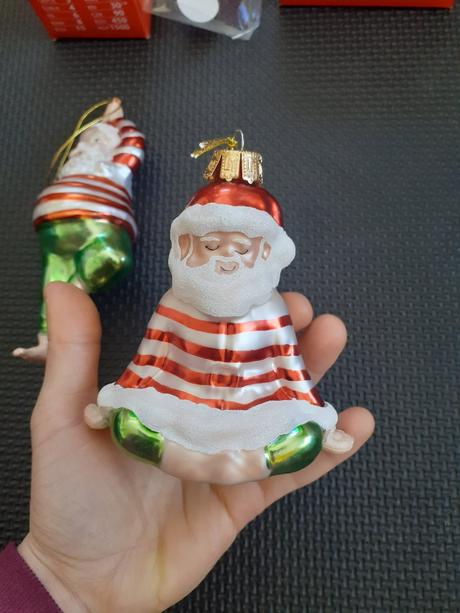 Vianočné ozdoby santa claus jogín, 