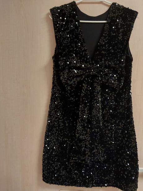 Flitrové šaty, h&m,s