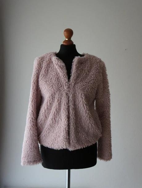 Prechodná plyšová bundička, h&m,s