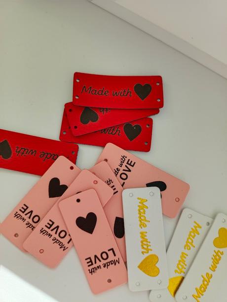 Štítky, nášivky handmade,