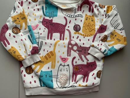 Mikina počesaná s mačkami f&f, f&f,104