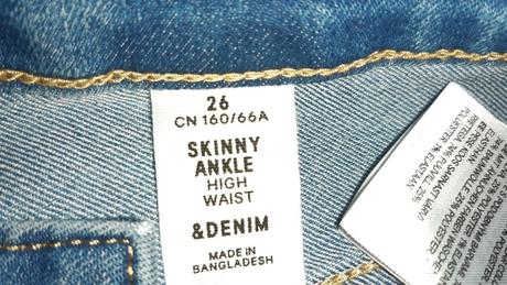 Dámske/dievčenské úzke rifle velk. 26, denim,26