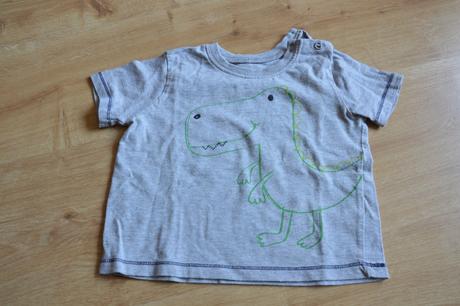 Tricko s dinosaurom 9-12mes, f&f,80
