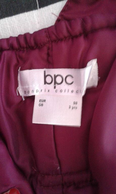 Bunda + oteplovačky, bonprix,98