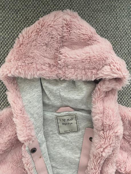 Ružové mäkkučké pončo, next,104