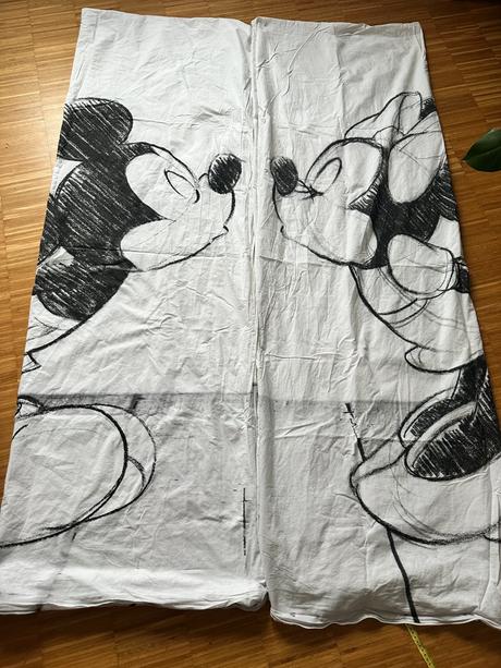2x posteľné obliečky bavlnené, mickey mouse, 