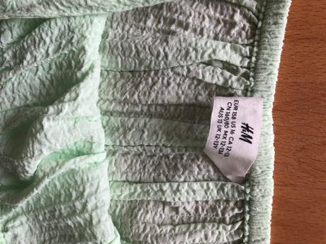 Mentolovozelene saty, h&m,158