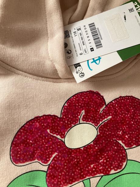 Nova mikina zara chip n dale s flitrami, zara,116