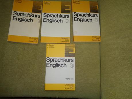 Predám učeb.angličtiny z nemčiny - 3 diely+slovník, 