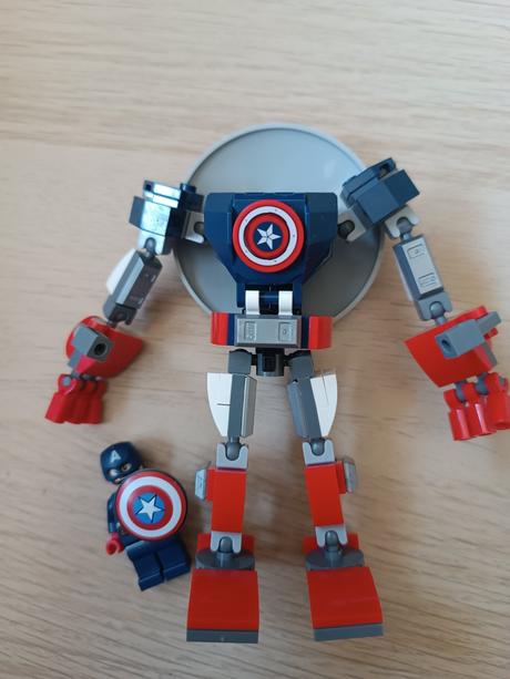 Lego marvel 76168  mech captain america, 
