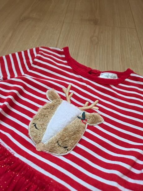 Vianočné šaty s tylovou sukňou, pepco,98