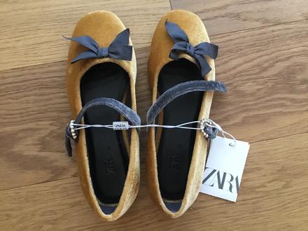 Zamatove balerinky zara, zara,34