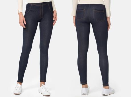 Nur die, dámske tregíny v džínsovom vzhľade xxl, xxl